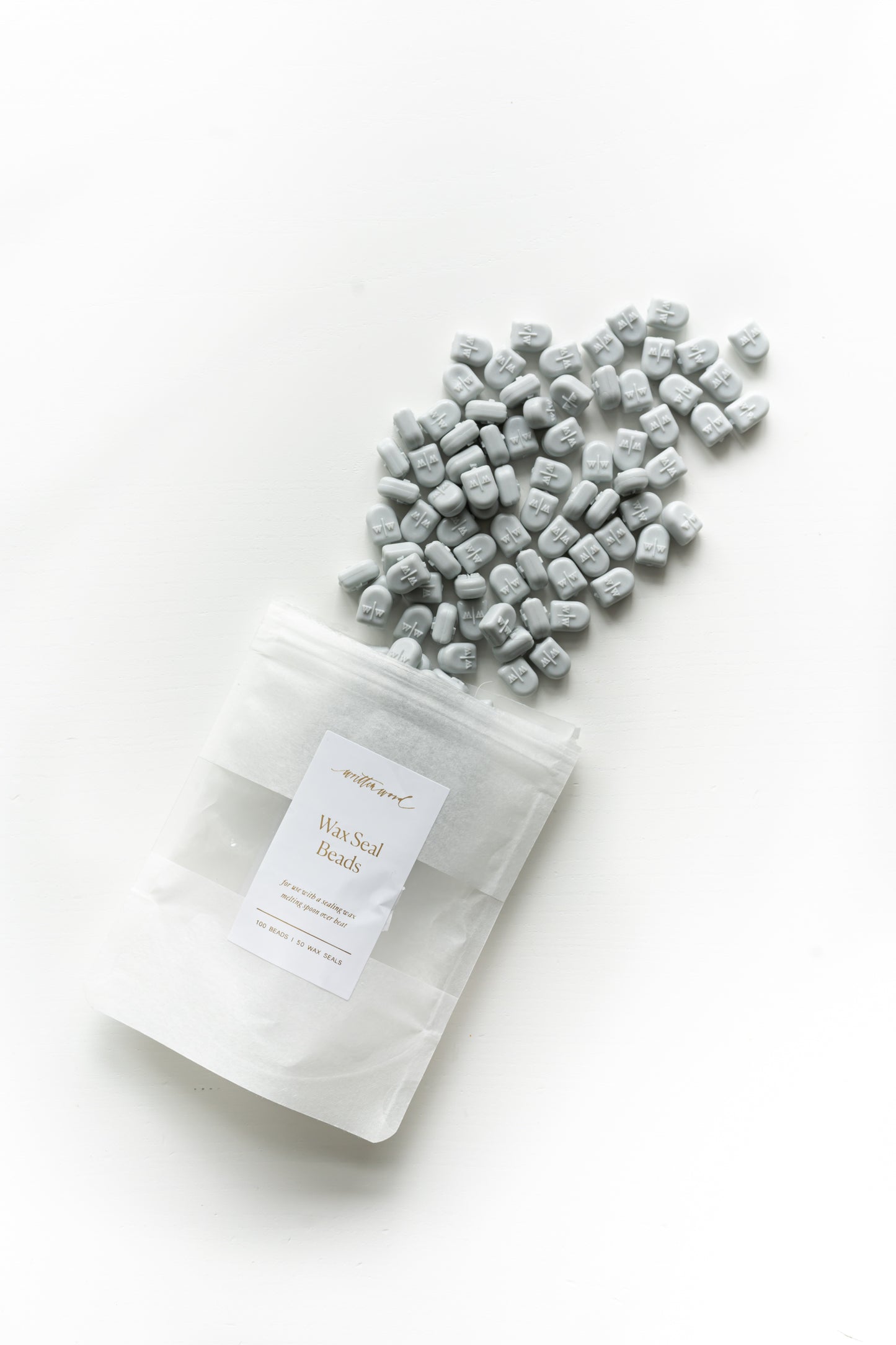Pale Gray Wax Beads for Wax Seals
