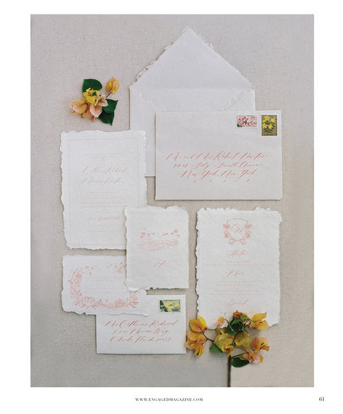 Tropical Inspired Wedding Invitations // Editorial