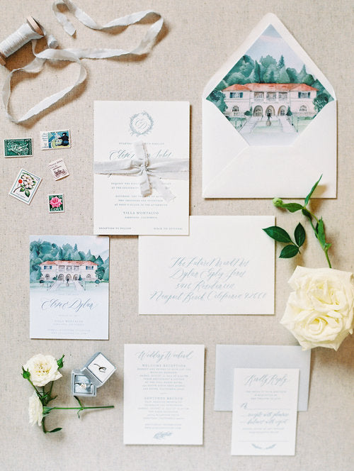Italy Inspired Wedding Invites and Details // California