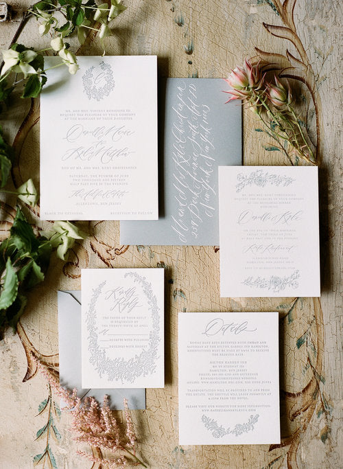 Floral Wedding Invitations // Ashford Estate