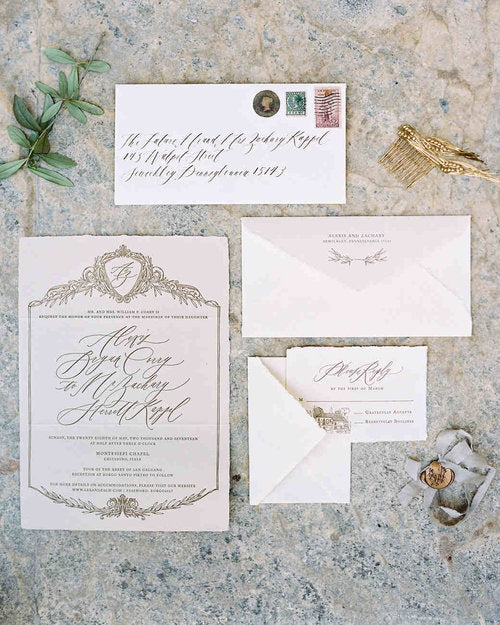 Wedding Invitations for a Fashionable Fete // Tuscany, Italy