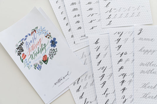 Say hello to our new Brush Lettering Kit + Online Course Spring Edition 🌼