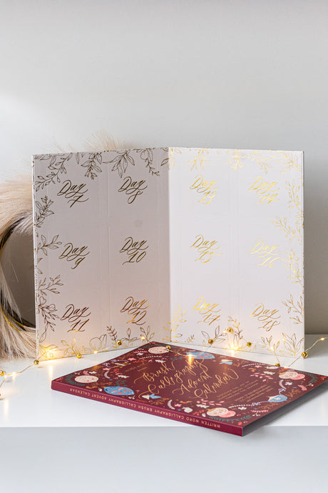 The Process of Creating our Brush Lettering Advent Calendar