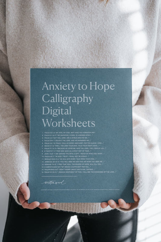 Why we made our Anxiety to Hope Worksheets 🗒️✍🏻