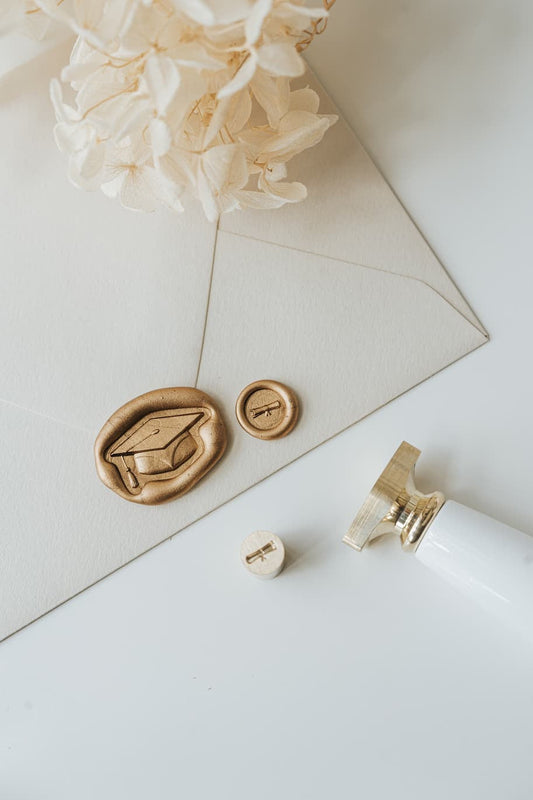 🎓 Just launched: Graduation + Diploma Wax Seals