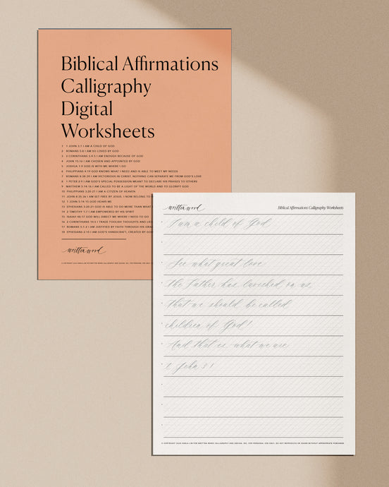 Introducing: Biblical Affirmations Worksheets + Printable