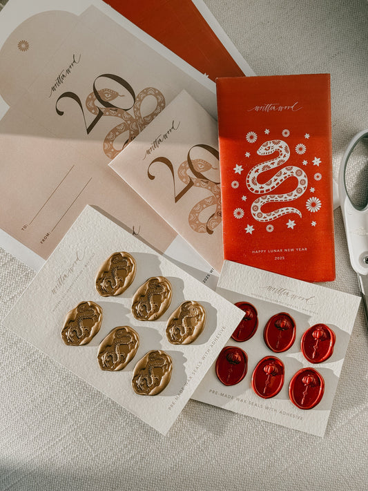 Celebrate Lunar New Year 2025 with Free Year of the Snake Red Pocket Printables