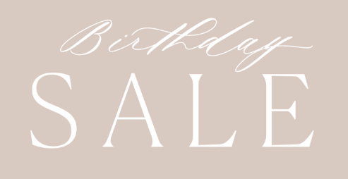 Written Word Calligraphy Birthday Sale 2026