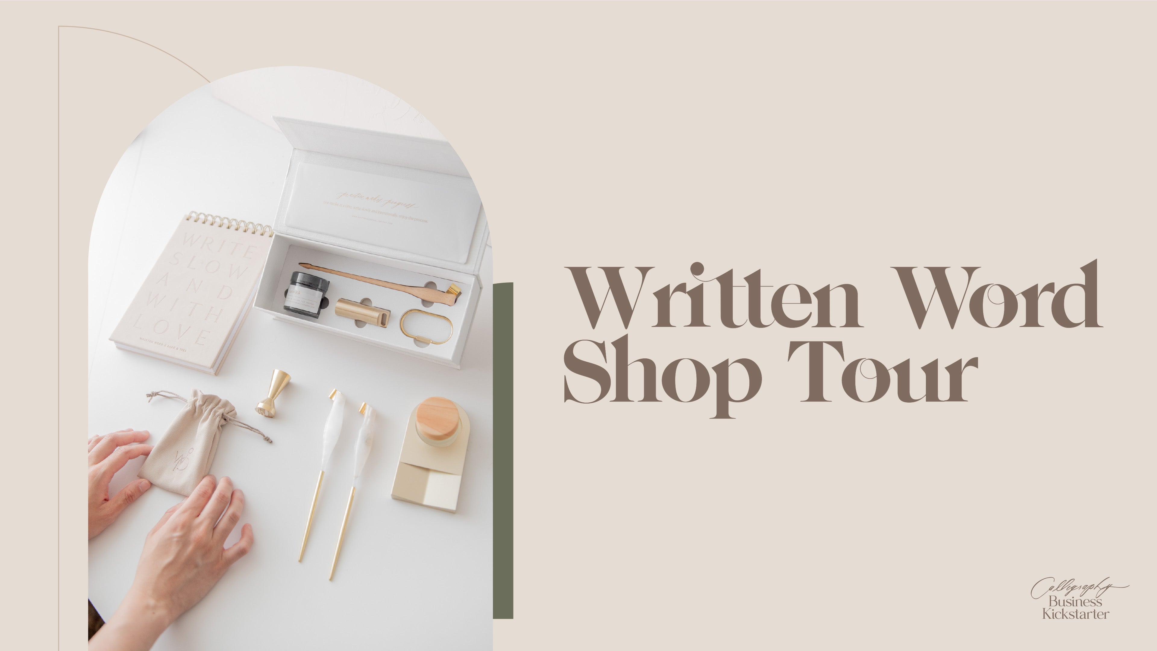 Virtual Calligraphy Shop Tour – Written Word Calligraphy and Design