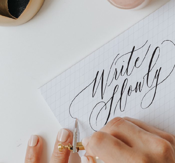 Introducing the Write Slowly Collective / Monthly Calligraphy Practice ...