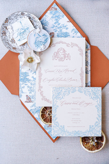 Year of the Tiger Chinoiserie Inspired Invites