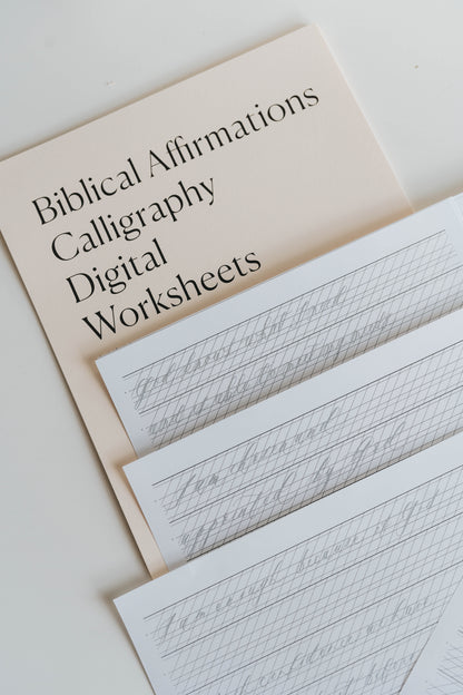 Biblical Affirmations Digital Worksheets
