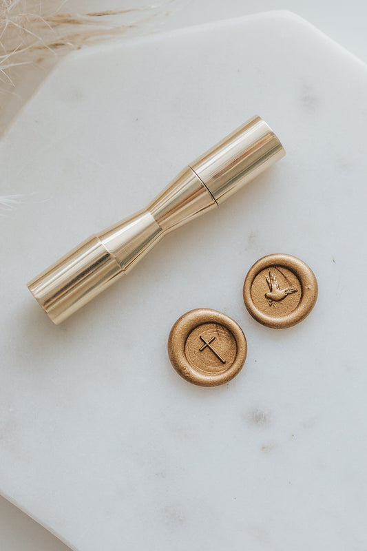 Cross and Dove Mini Wax Seal