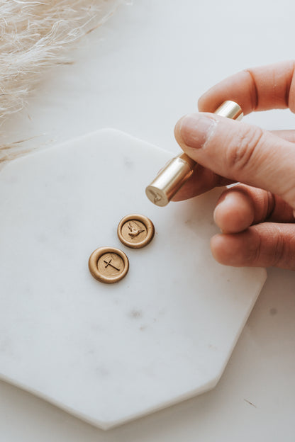 Cross and Dove Mini Wax Seal
