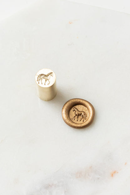 Horse 9mm Circle Mini Wax Seal Head