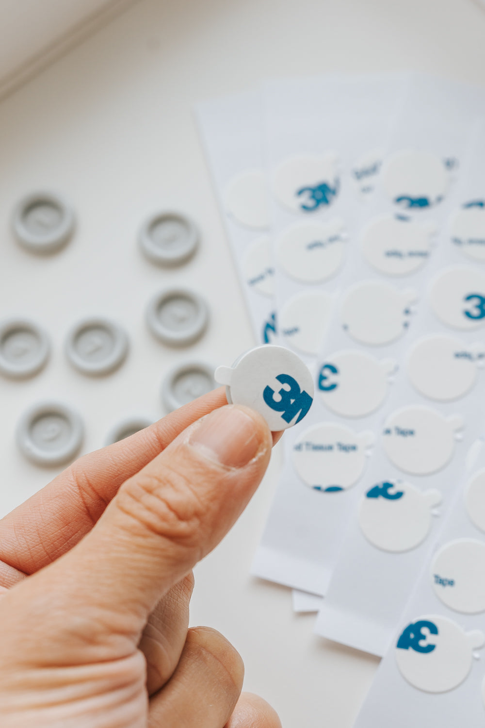 Close up of wax seal adhesive sticker backing, easy peel double sided adhesive for wax seal application