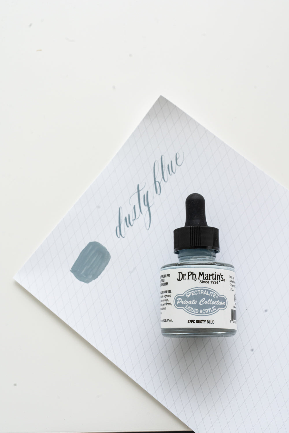 Dusty Blue Acrylic Calligraphy Ink