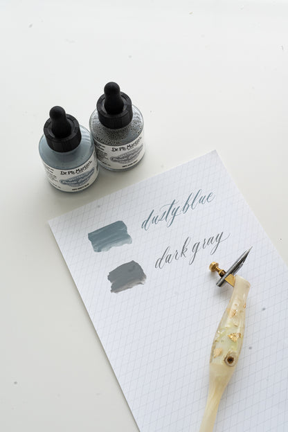 Dark Gray Acrylic Calligraphy Ink
