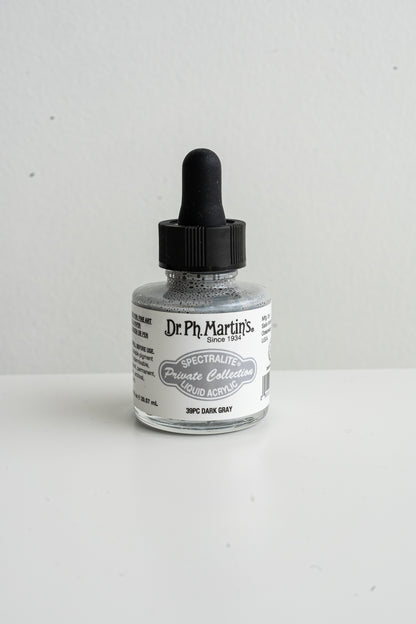 Dark Gray Acrylic Calligraphy Ink