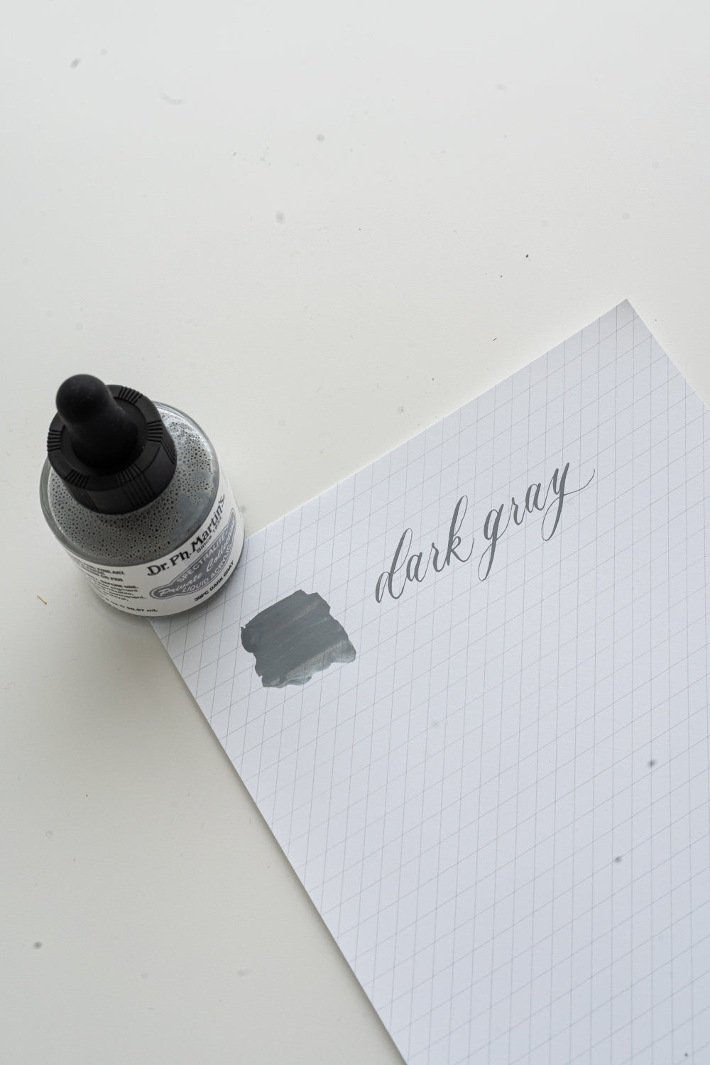 Dark Gray Acrylic Calligraphy Ink