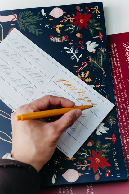 Brush Calligraphy Advent Calendar Bundle (Pre-Order, Shipping November 2026)