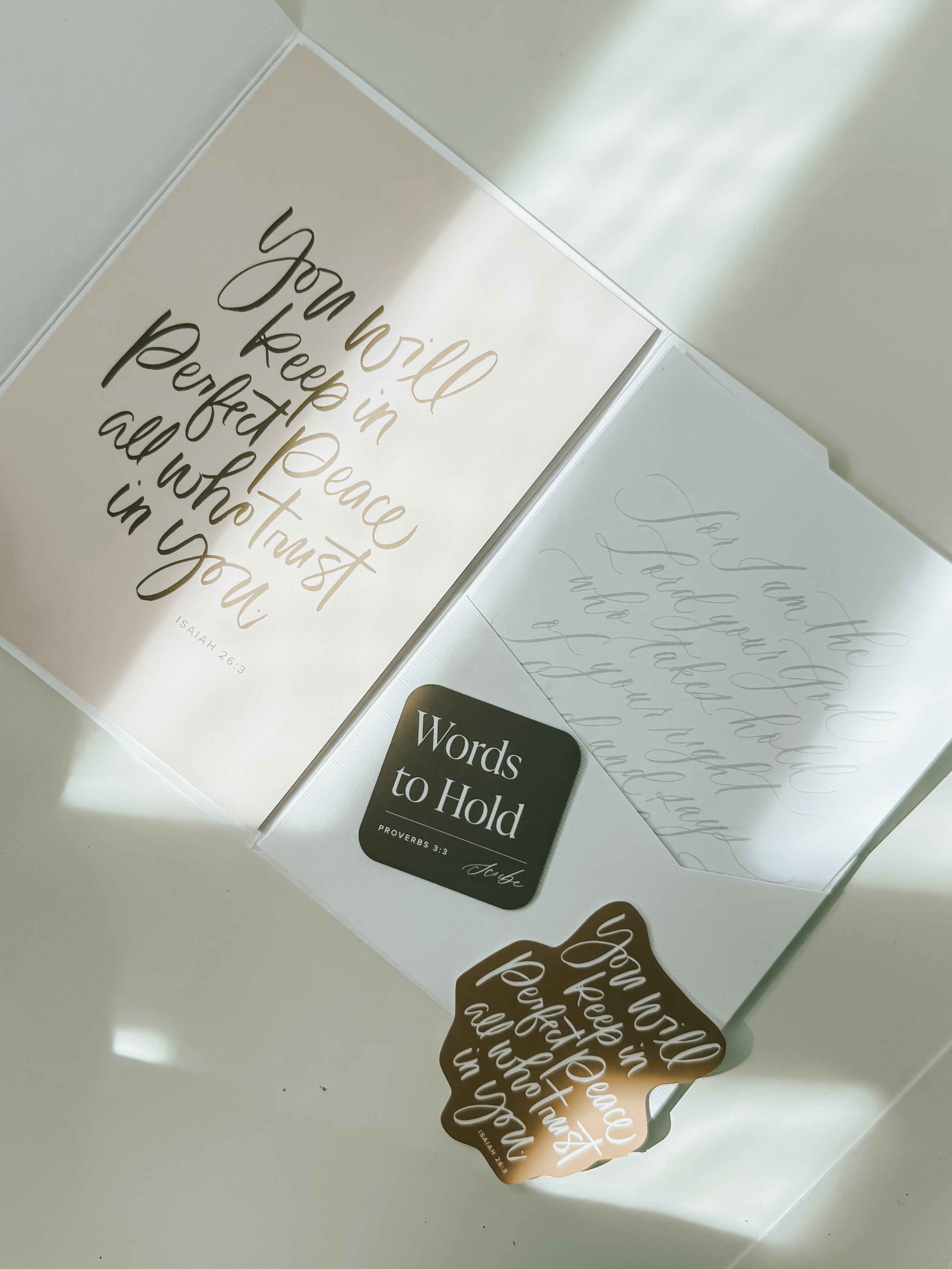 The Scribe Christian snail mail subscription contents including Scripture art print, faith-based stationery, devotional card, and Christian encouragement gifts.