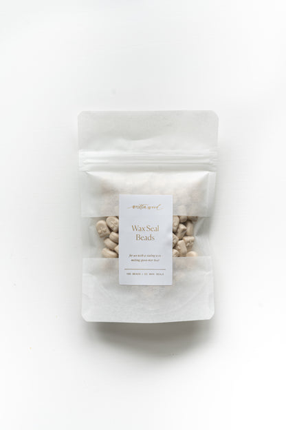 Beige Wax Beads for Wax Seals