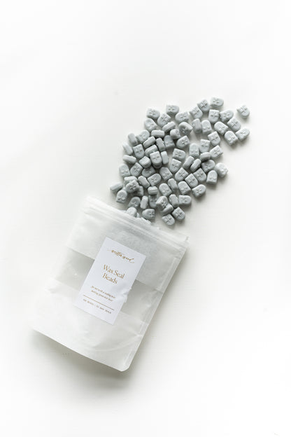 Pale Gray Wax Beads for Wax Seals