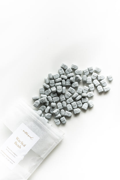 Pale Gray Wax Beads for Wax Seals