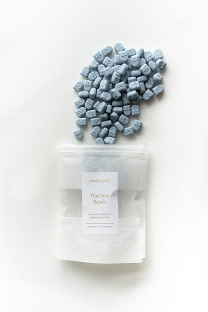 Dusty Blue Wax Beads for Wax Seals