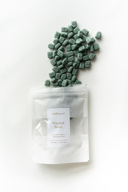 Forest Green Wax Beads for Wax Seals