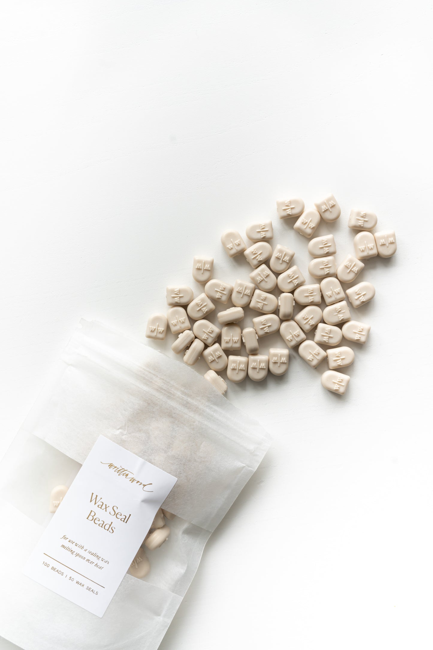 Beige Wax Beads for Wax Seals