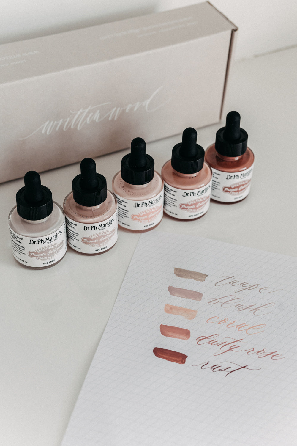 Dr Ph Martin's Hydrus Watercolour & Calligraphy Ink Set - SET 2