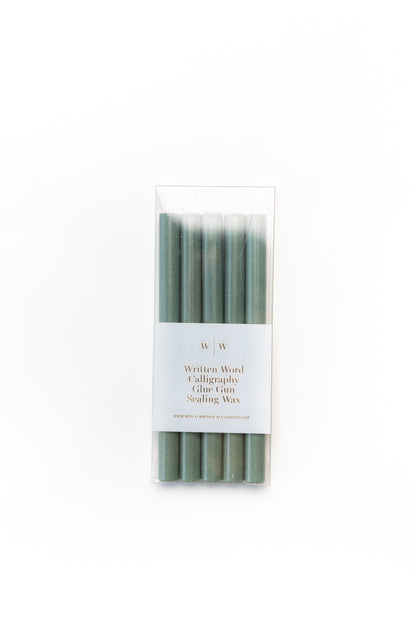 Forest Green Glue Gun Sealing Wax (Box of 5 Sticks)