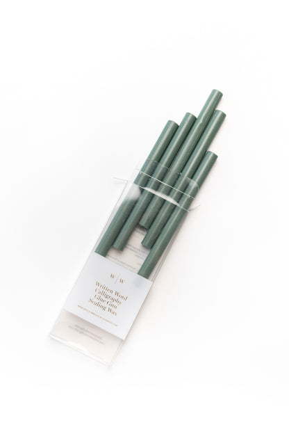 Forest Green Glue Gun Sealing Wax (Box of 5 Sticks)