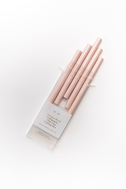 Blush Glue Gun Sealing Wax (Box of 5 Sticks)
