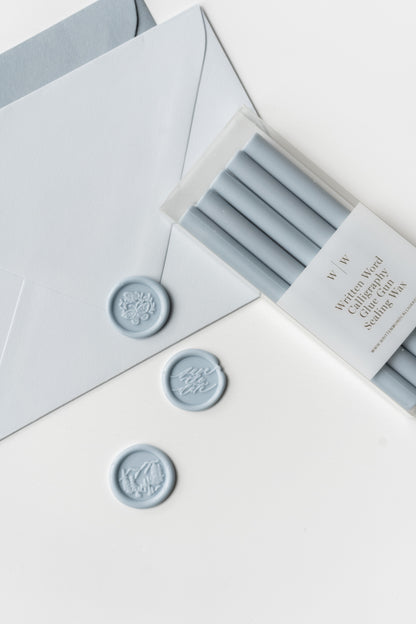 Dusty Blue Glue Gun Sealing Wax (Box of 5 Sticks)