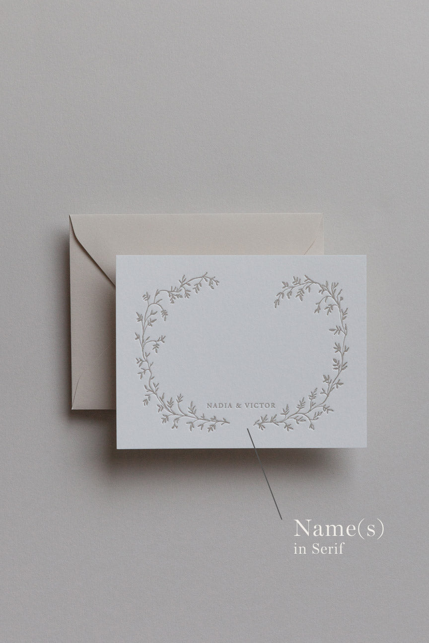 Serein Personalized Stationery