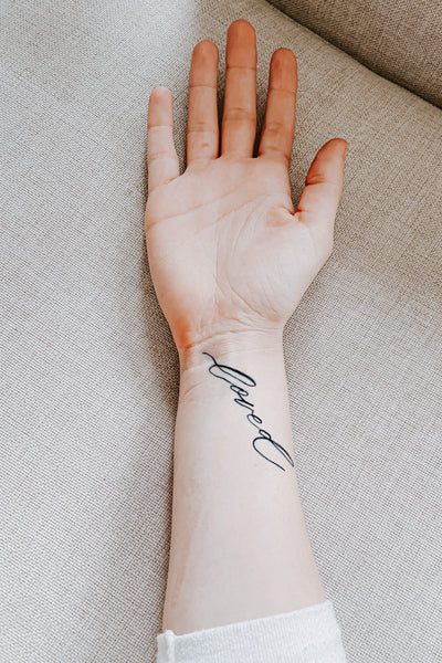 Custom Handwritten Calligraphy Tattoo Design - Etsy